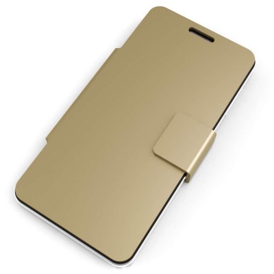 Flip Cover for Spice Life 404 Champagne Gold - Gold