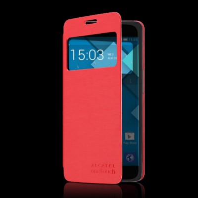 Flip Cover for Alcatel Onetouch Idol X 6040D - Red