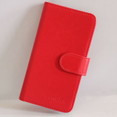 Flip Cover for Celkon Q42 - Red