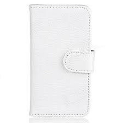 Flip Cover for Hitech Amaze S430 Plus - White