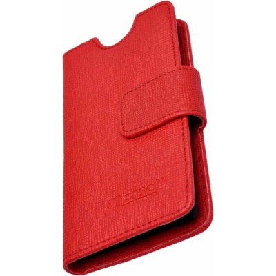 Flip Cover for Intex Aqua Y4 - Red