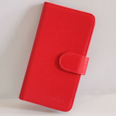Flip Cover for Jivi JSP Q65 - Red