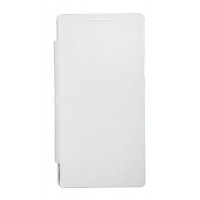 Flip Cover for Videocon Zest Pro - White