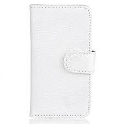 Flip Cover for Intex Aqua Amoled - White