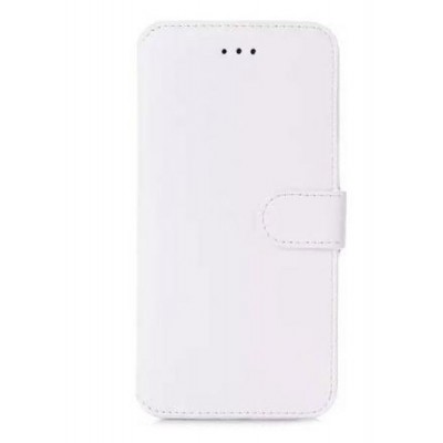 Flip Cover for Intex Aqua Q1 Plus - White