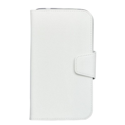 Flip Cover for Lava Iris Fuel 25 - White