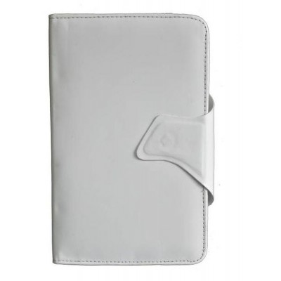 Flip Cover for Lava Ivory Plus - White & Silver