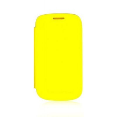 Flip Cover for Maxx Genx Droid7 AX356 - Yellow