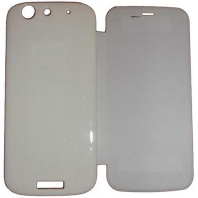 Flip Cover for Micromax Canvas Gold A300 - White