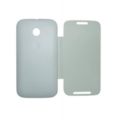 Flip Cover for Moto E 1st Gen - White