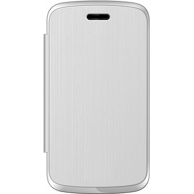 Flip Cover for Spice Smart Flo Mi-348E - White