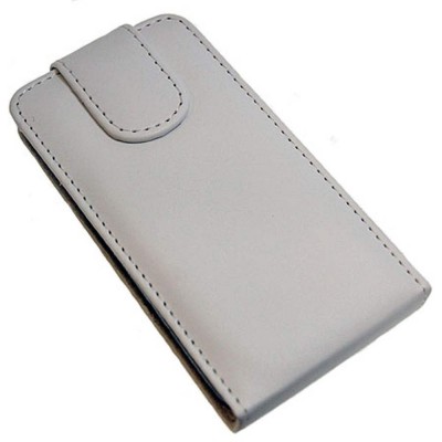 Flip Cover for Spice Xlife 404 - White