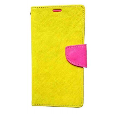 Flip Cover for Spice Xlife 404 - Yellow