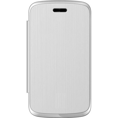 Flip Cover For Adcom Kitkat A40 Plus 3g White By - Maxbhi Com