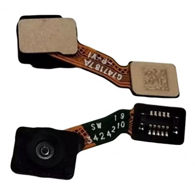 Fingerprint Sensor Flex Cable For Samsung Galaxy M55 5g Black By - Maxbhi Com