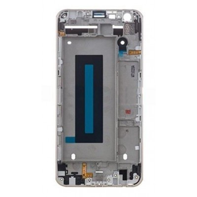 Lcd Frame Middle Chassis For Lg X Cam K580 Silver By - Maxbhi Com