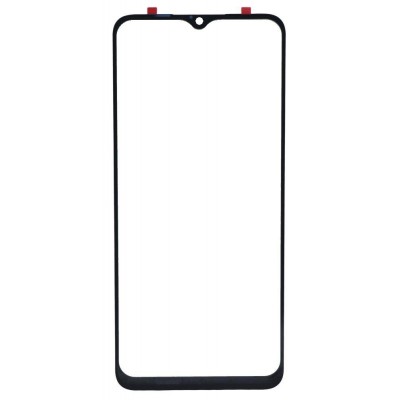 Replacement Front Glass For Realme Narzo 10 Black By - Maxbhi Com
