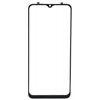 Replacement Front Glass For Realme Narzo 10 Black By - Maxbhi Com