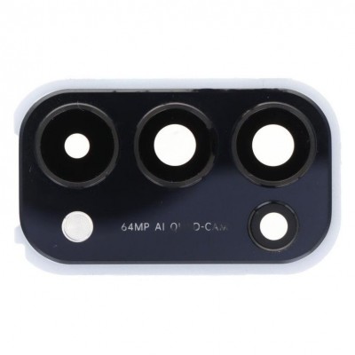 Camera Lens Glass With Frame For Oppo Reno 5 4g Silver By - Maxbhi Com