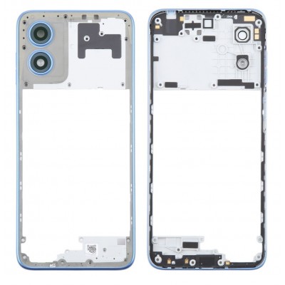 Middle Frame Ring Only For Motorola Moto G Play 2024 White By - Maxbhi Com
