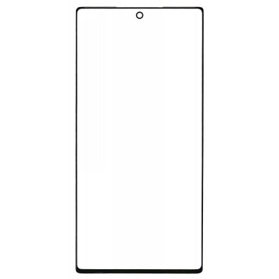 Replacement Front Glass For Samsung Galaxy Note 10 Plus Black By - Maxbhi Com