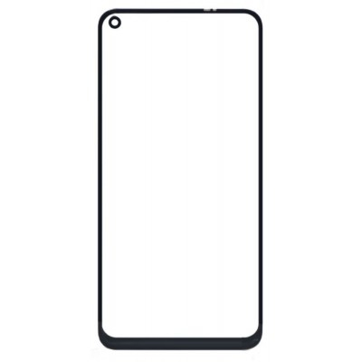 Replacement Front Glass For Vivo Y50 Black By - Maxbhi Com