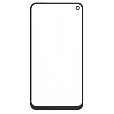 Replacement Front Glass For Vivo Y50 Black By - Maxbhi Com