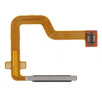 Fingerprint Sensor Flex Cable For Motorola Moto E22 Black By - Maxbhi Com