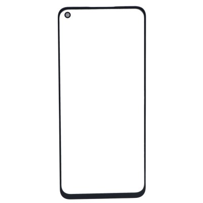 Replacement Front Glass For Oppo K10 Black By - Maxbhi Com