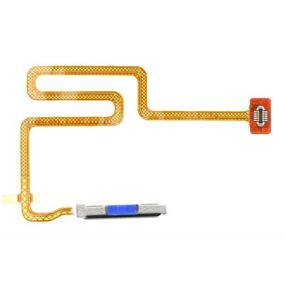 Fingerprint Sensor Flex Cable For Realme Narzo 50 Black By - Maxbhi Com