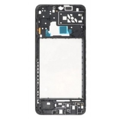 Lcd Frame Middle Chassis For Samsung Galaxy M04 Black By - Maxbhi Com
