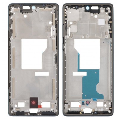 Lcd Frame Middle Chassis For Motorola Edge 50 Fusion Blue By - Maxbhi Com