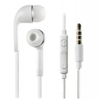 Earphone for 3 Skypephone S1 - Handsfree, In-Ear Headphone, White