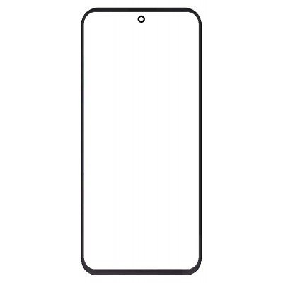 Replacement Front Glass For I Kall S2 Pro Black By - Maxbhi Com