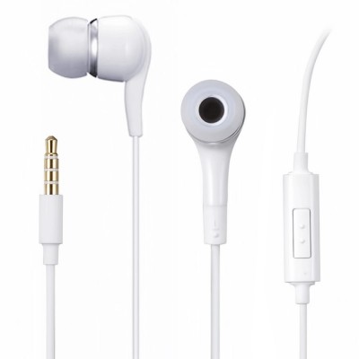 Earphone for BLU Studio 5.0 II - Handsfree, In-Ear Headphone, 3.5mm, White