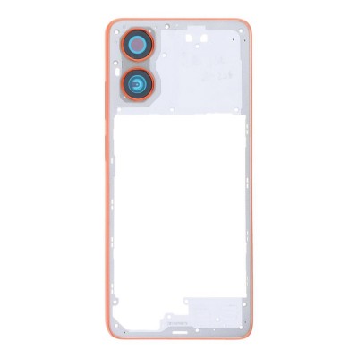 Middle Frame Ring Only For Motorola Moto G04s Orange By - Maxbhi Com