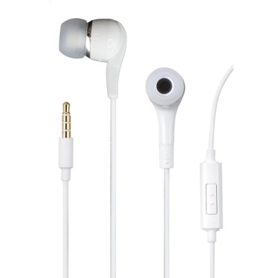 Earphone for Huawei MediaPad M1 - Handsfree, In-Ear Headphone, 3.5mm, White