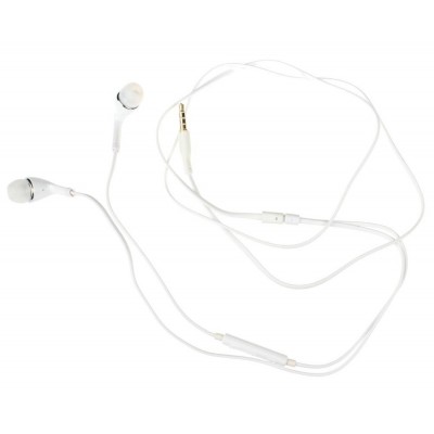 Earphone for Karbonn K205 Plus - Handsfree, In-Ear Headphone, White