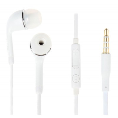 Earphone for Micromax Canvas 4 A210 - Handsfree, In-Ear Headphone, 3.5mm, White