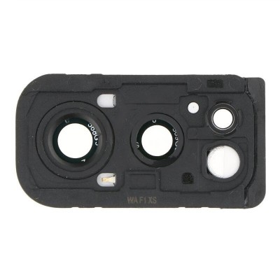 Camera Lens Glass With Frame For Oneplus Nord 2 5g Black By - Maxbhi Com