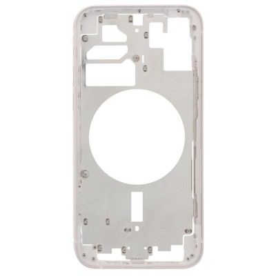 Lcd Frame Middle Chassis For Apple Iphone 12 White By - Maxbhi Com