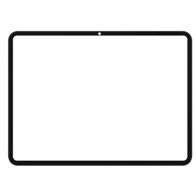 Replacement Front Glass For Oppo Pad Air 2 Black By - Maxbhi Com