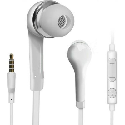 Earphone for Samsung i8910 Omnia HD - Handsfree, In-Ear Headphone, 3.5mm, White