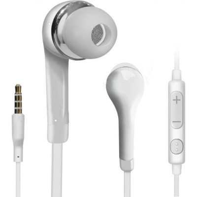 Earphone for Spice Flo Sleek M-5915 - Handsfree, In-Ear Headphone, White