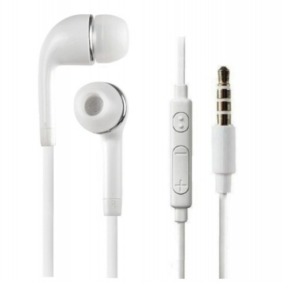 Earphone for Spice Mi-491 Stellar Virtuoso Pro - Handsfree, In-Ear Headphone, 3.5mm, White