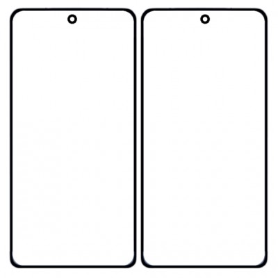 Replacement Front Glass For Realme Gt 6t Black By - Maxbhi Com