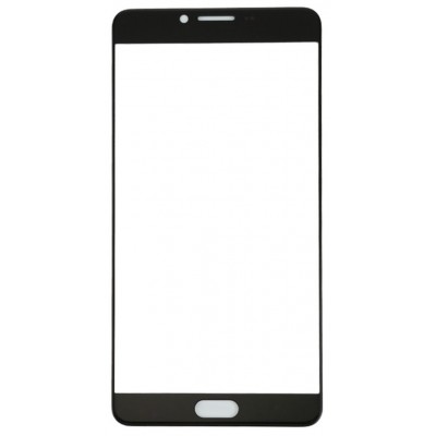 Replacement Front Glass For Samsung Galaxy C9 Black By - Maxbhi Com