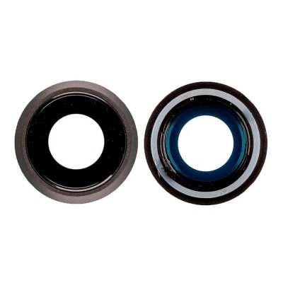 Camera Lens Glass With Frame For Apple Iphone 8 Black By - Maxbhi Com