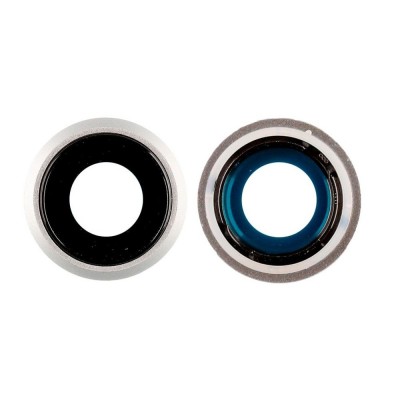 Camera Lens Glass With Frame For Apple Iphone 8 White By - Maxbhi Com