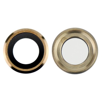Camera Lens Glass with Frame for Apple iPhone 6s Gold